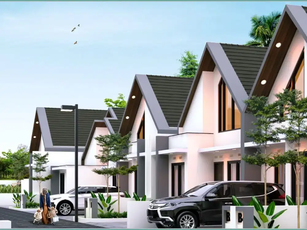 Rumah Murah Sleman Serasa Villa Dalam Cluster Dekat Pasar Gamping