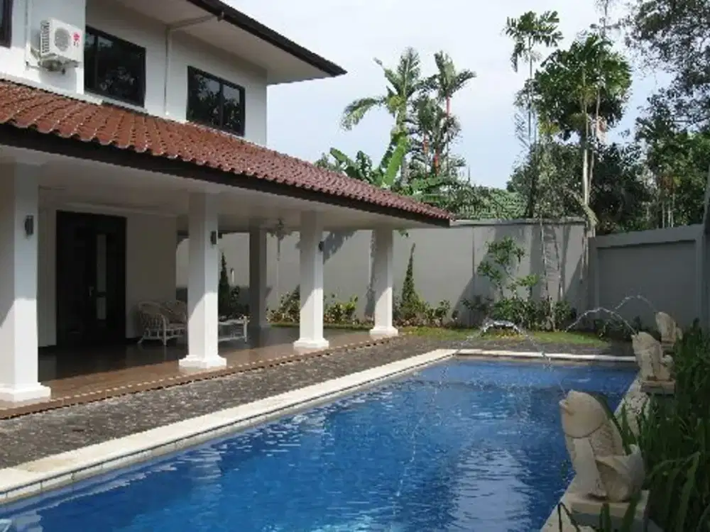 Rumah Furnished Kolam Renang Lembonghouse Compound Kemang TimurV 25A
