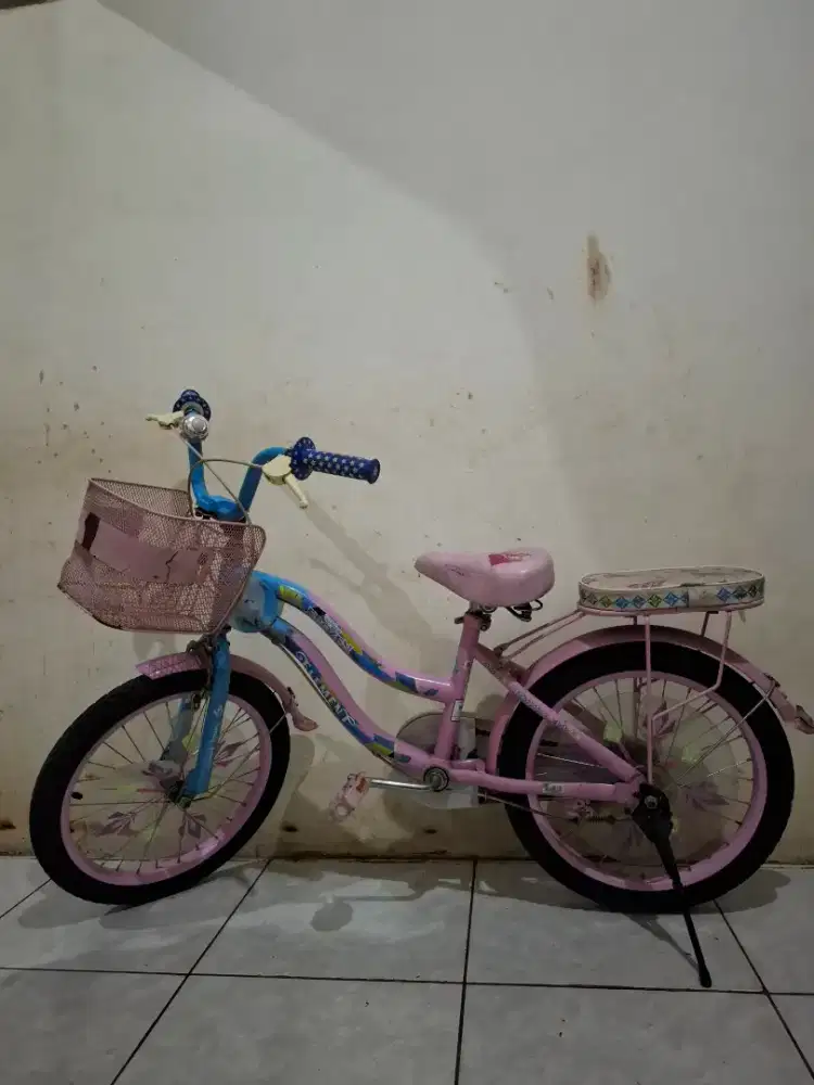 Sepeda anak perempuan uk 18
