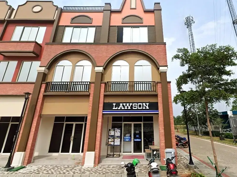 Termurah Ruko La Riviera Tipe Garden PIK 2 3lt 4,5x15 Samping Lawson Strategis