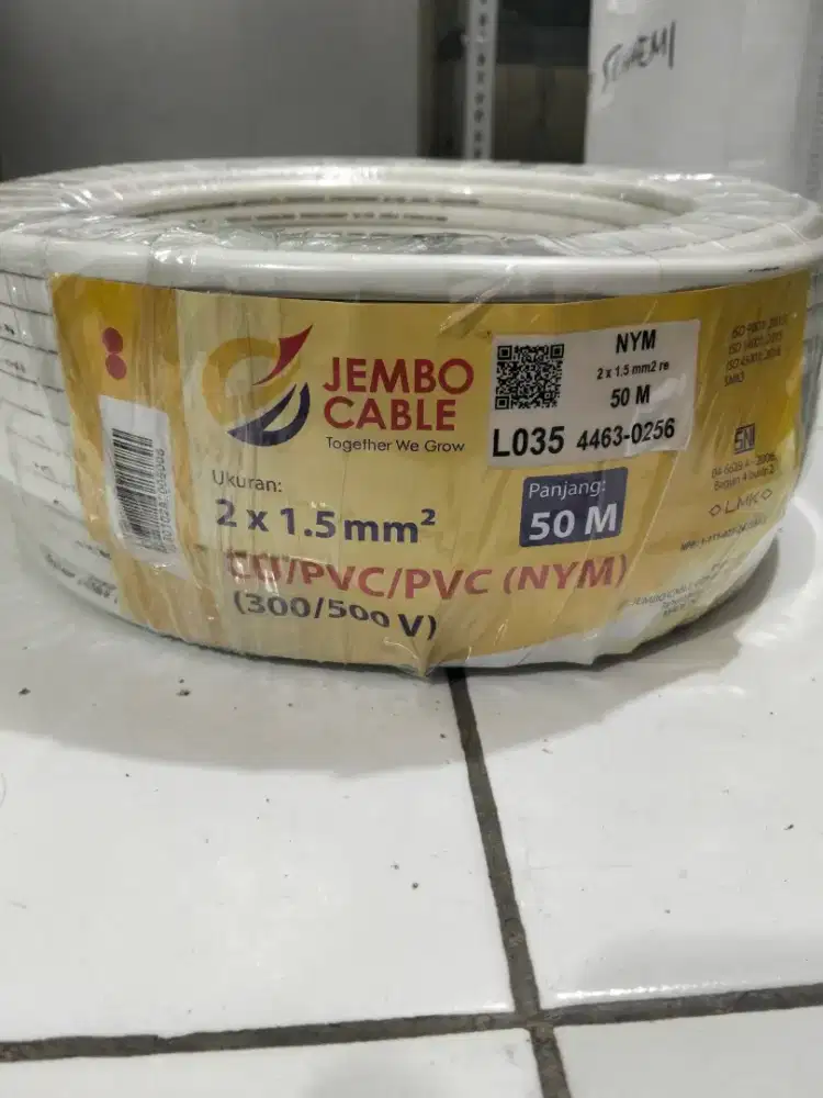 Kabel listrik jembo 2x1.5mm
