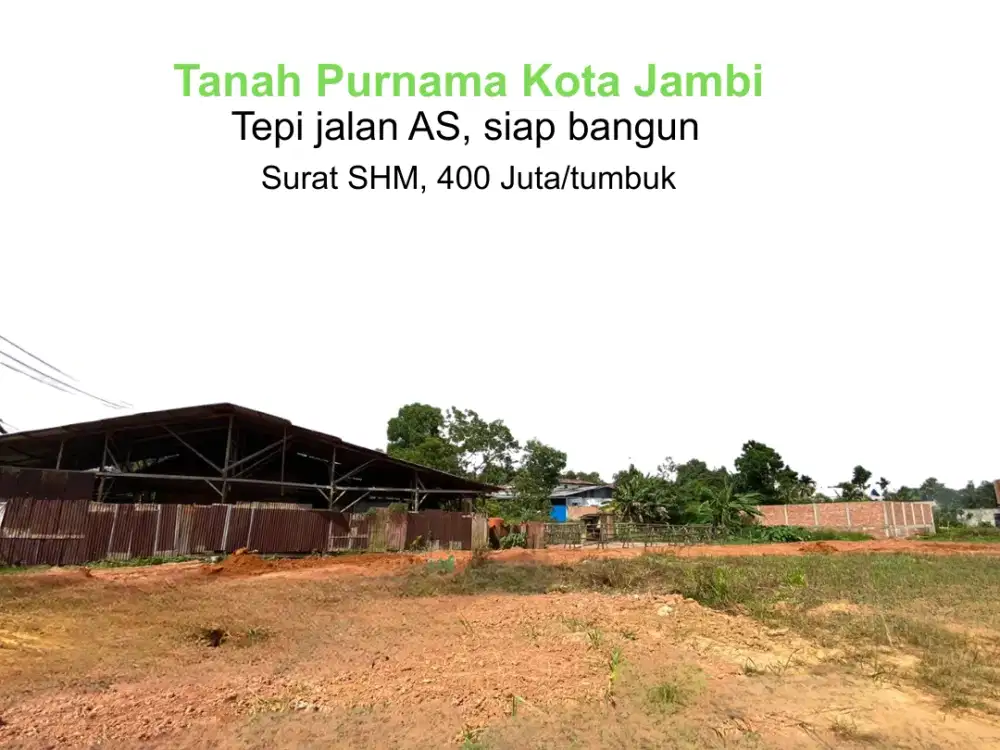 Siap bangun Tanah lokasi di Purnama