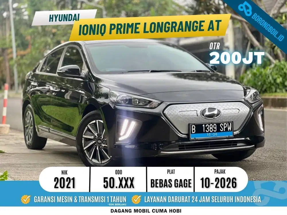Ioniq Prime EV Longrange 2021 Hitam