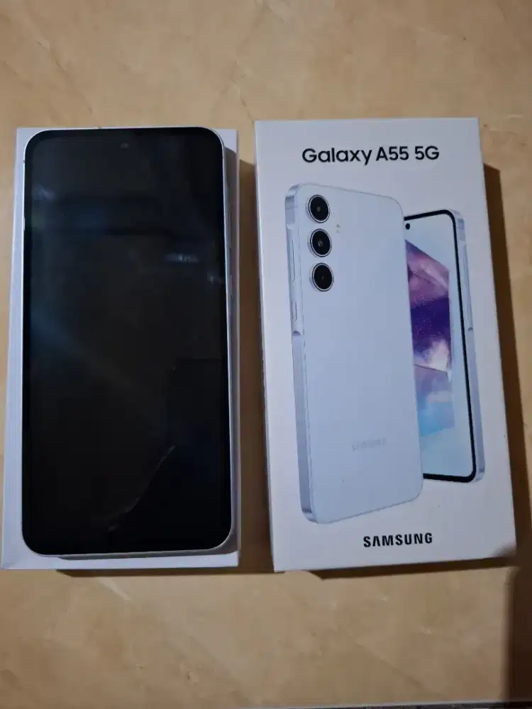 Samsung a55 biru langit