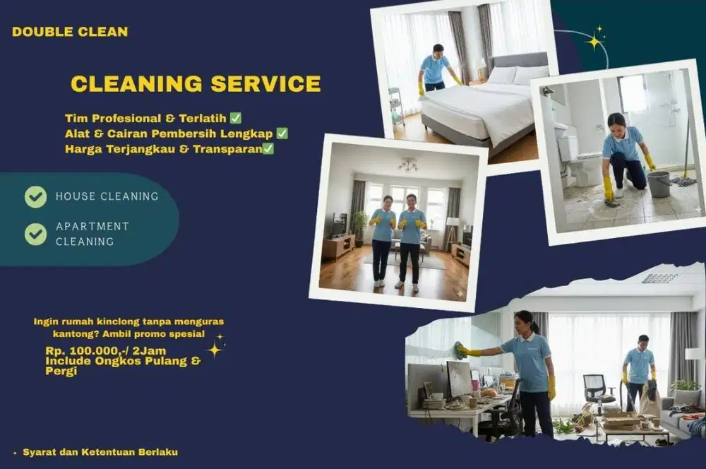 Jasa Cleaning Service Panggilan - Rumah & Apartemen Bersih