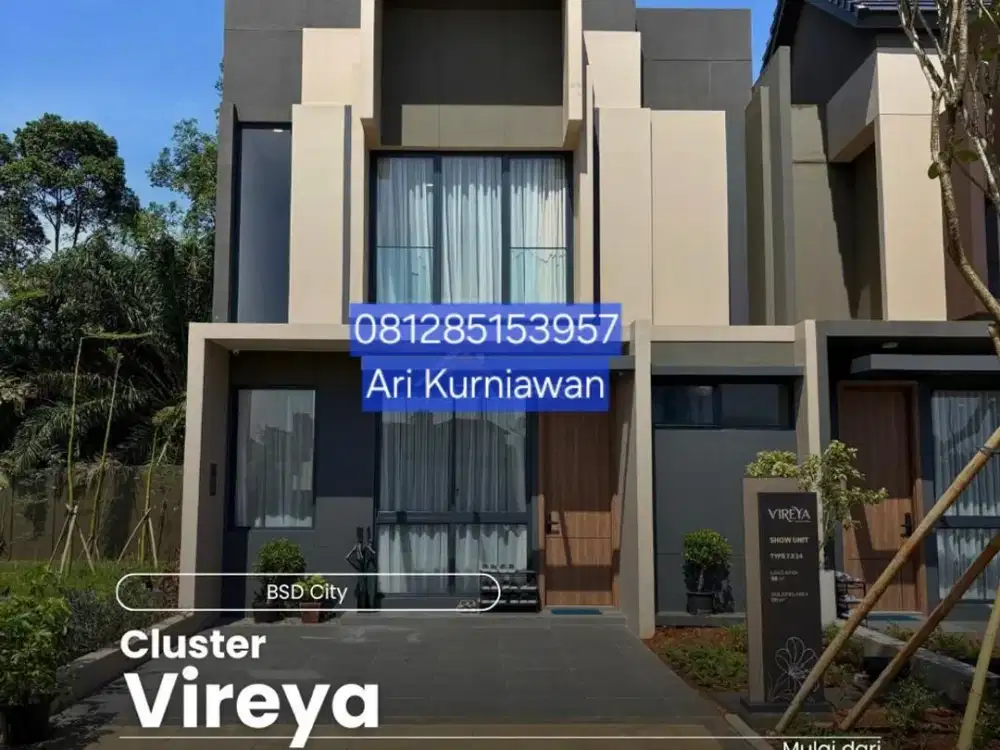 VIREYA BSD CITY cluster LYNELLE hanya 1man murah banget!! KAWASAN PRESTISIUS 50HA