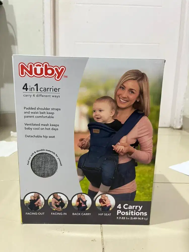Gendongan bayi Nuby 4 in 1 Carrier