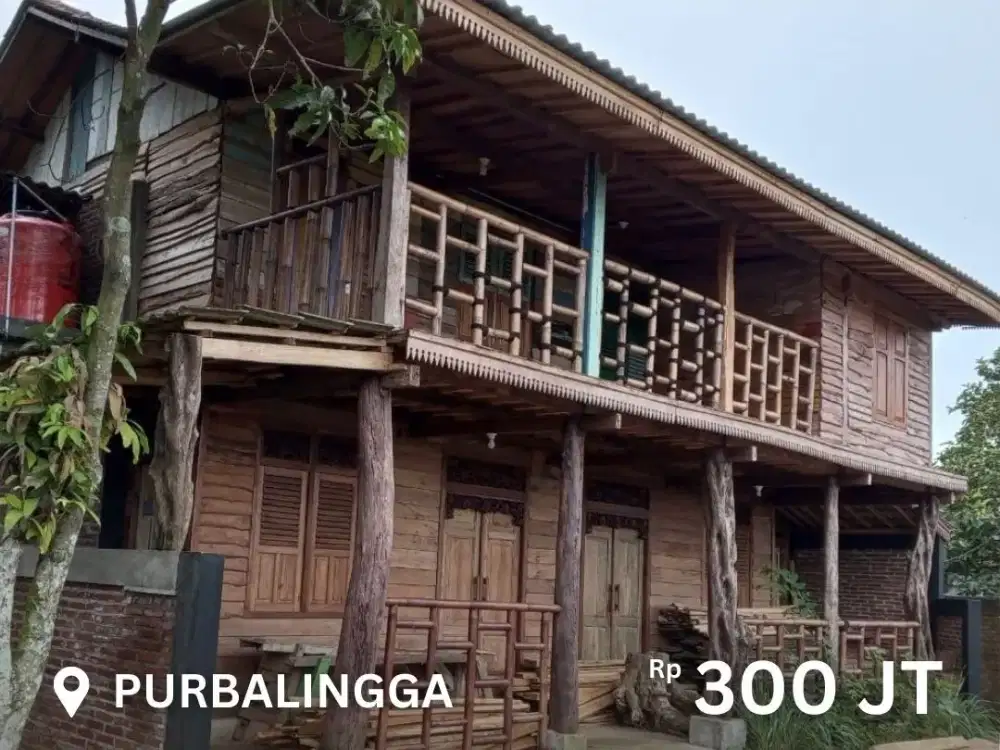 Dijual Rumah 2 Lantai Full Kayu Area Purbalingga