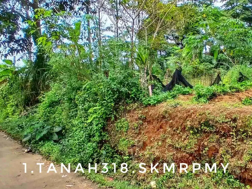 Dijual tanah matang padat pinggir jalan cocok buat rumah dekat kota