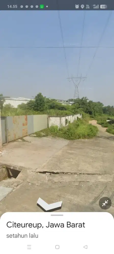 Disewakan lahan kosong 6000m²di kawasan industri POCI Citeureup bogor