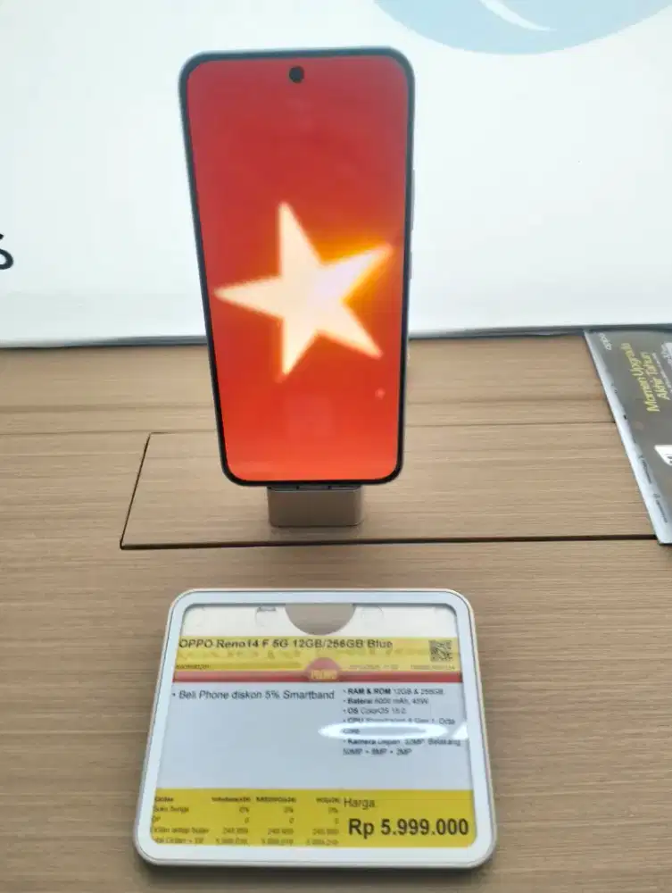 Credit Oppo Reno 14F 5G 12GB 256GB cicilan bunga mulai 0%