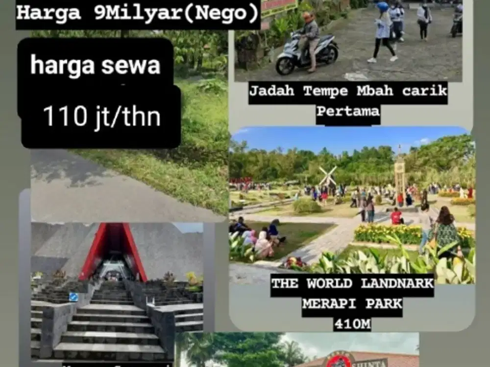 Di jual Tanah daerah wisata kaliurang sleman jogja