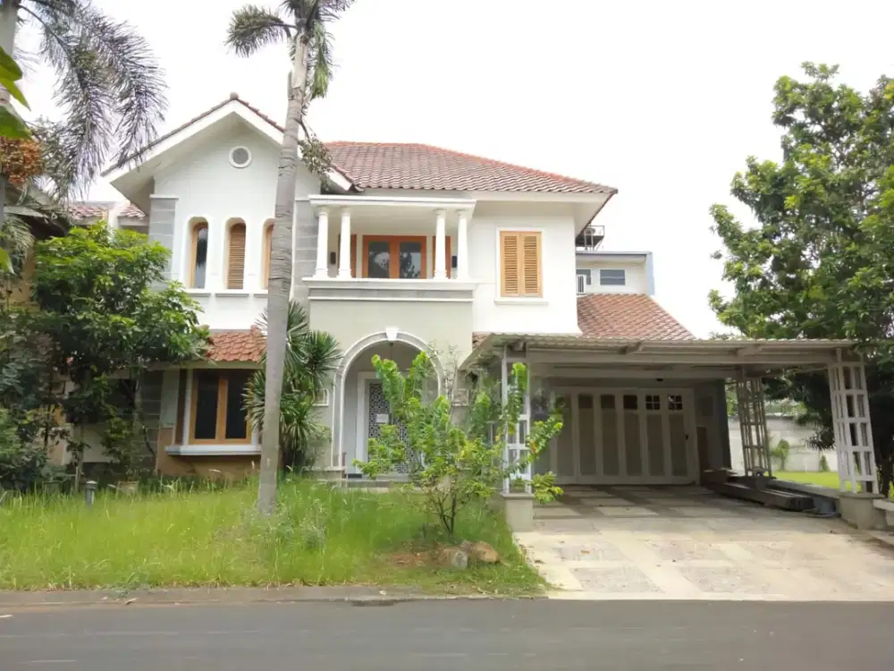 Rumah Cantik Semifurnish Posisi Hadap Taman Cluster Magnolia Alam Sutera