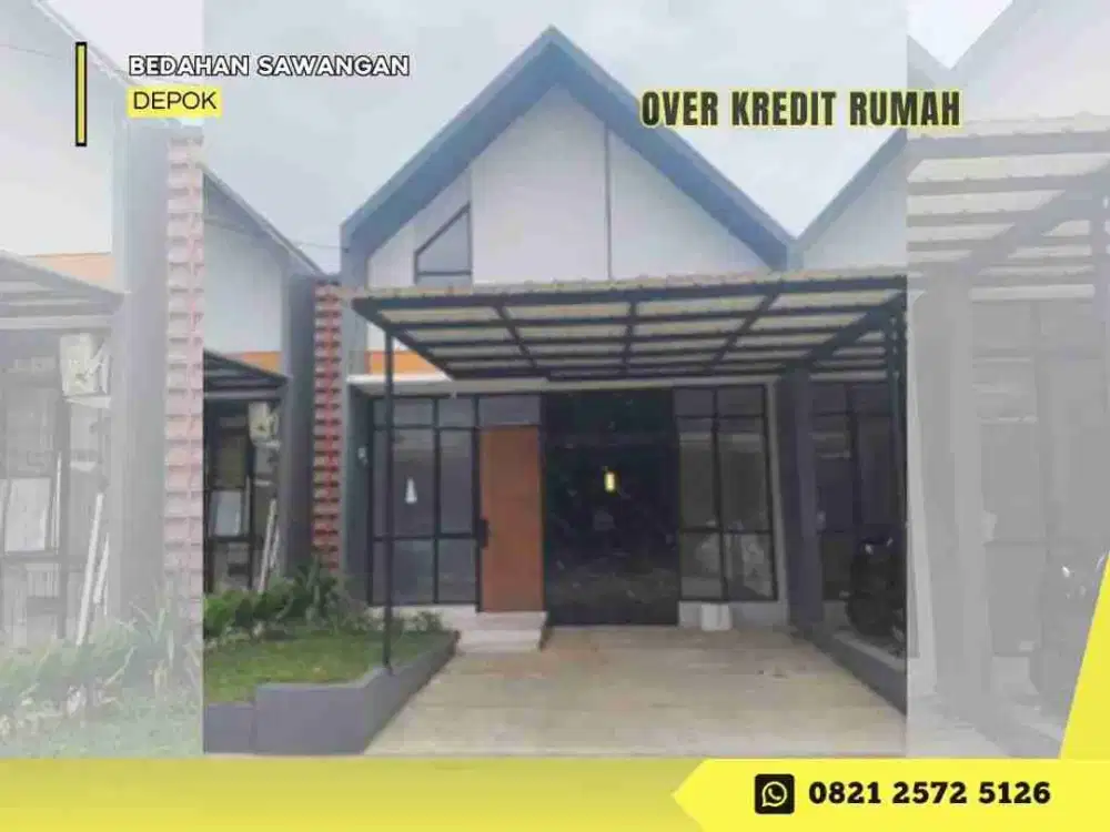 Jual Over Kredit 49JT Rumah di Perum Diamond Field Dkt Tol Sawangan Depok