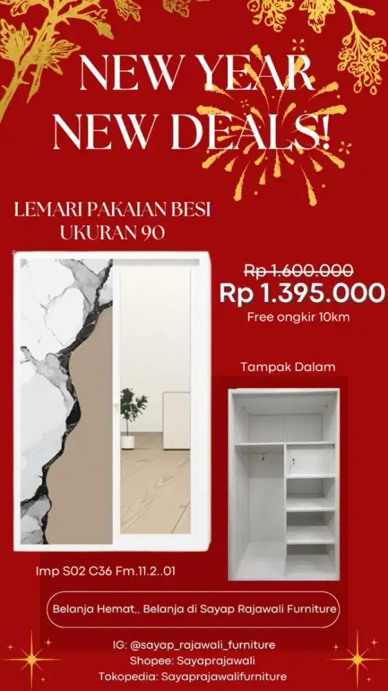 Lemari besi importa murah area jogja (fir)