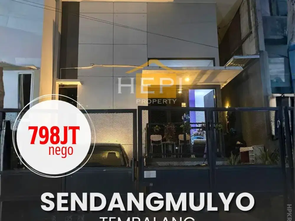 RUMAH BAGUS DI SENDANGMULYO KPR, FREE FURNISHED