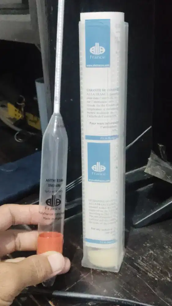 Hydrometer ASTM ALLA France Original –Alat Lab Ukur Berat Jenis Cairan