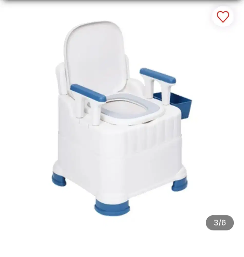 Toilet duduk portable dewasa commode