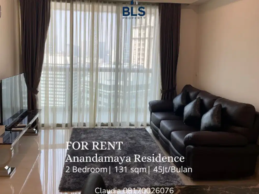 FOR RENT Apartment Anandamaya Residence 2BR