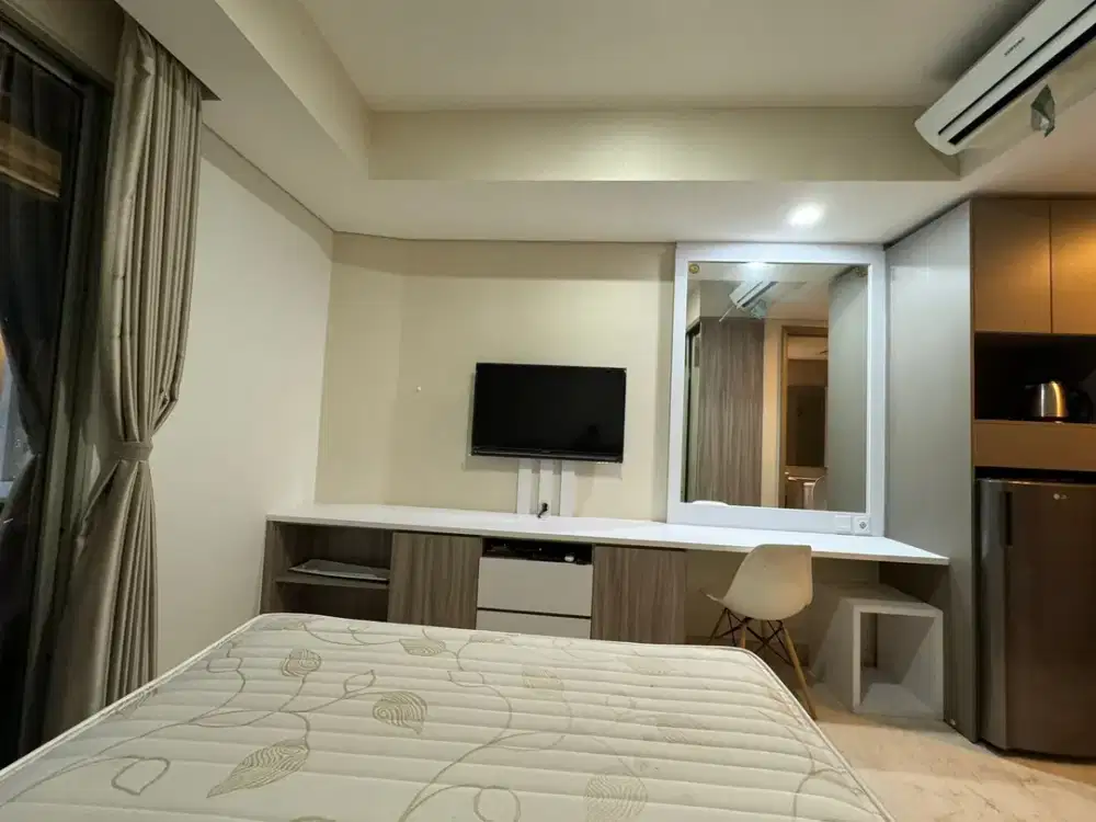 Disewa Apartemen Gold Coast Pik studio 28m2 furnished, sea view