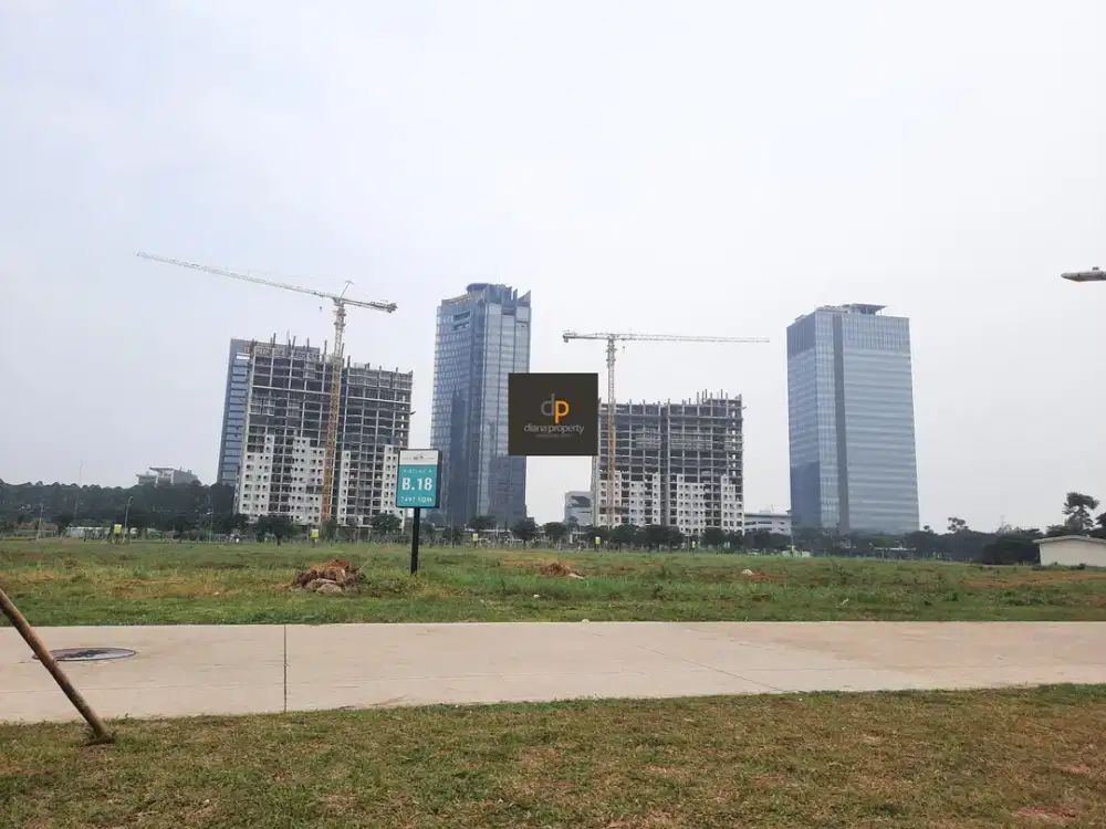 Dijual Kavling Komersil Langka di Pusat Alam Sutera, seberang AEON Alsut, mulai 1500m2