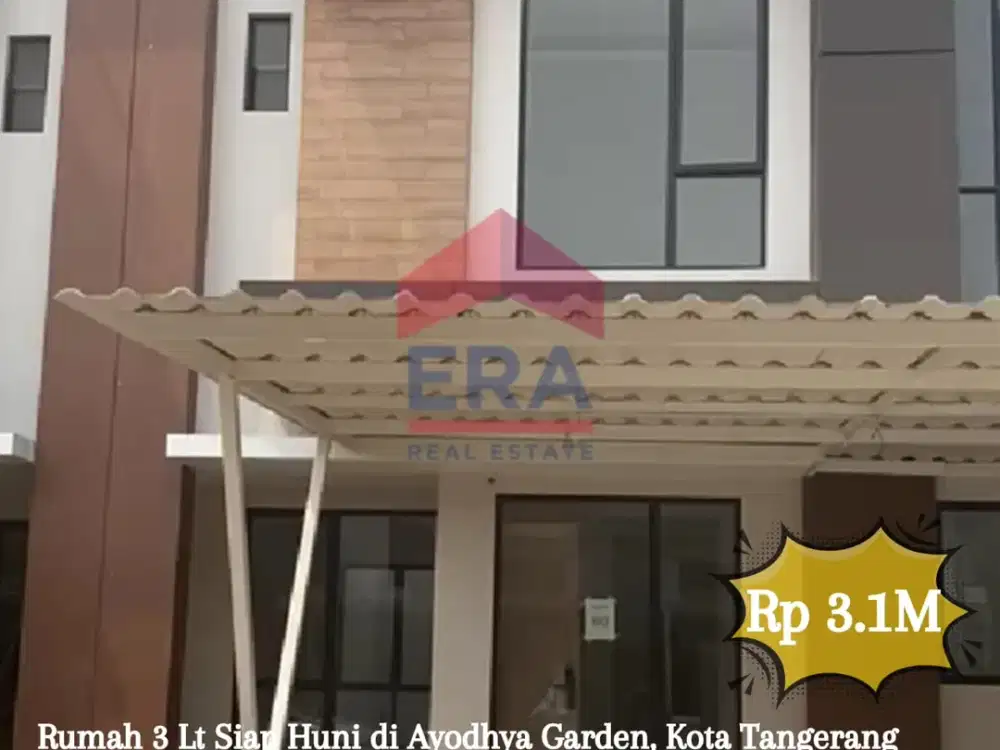 Dijual Cepat Rumah Cluster Willow di Ayodhya Garden, Kota Tangerang