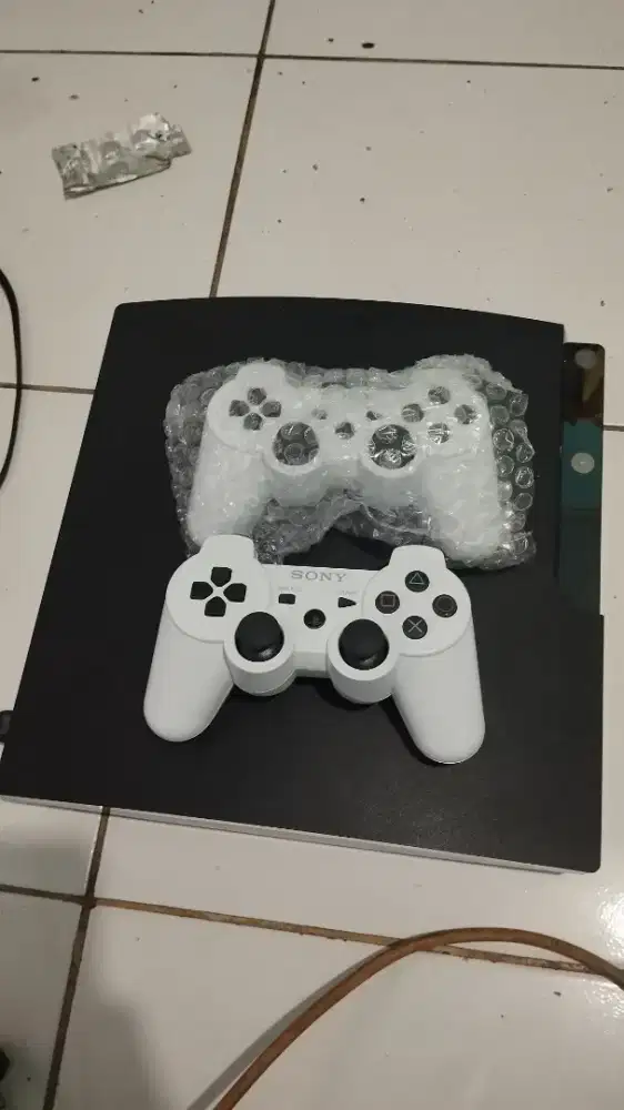 Ps3 Slim seri 21 500 GB Full Game Stik 2 Baru bgt