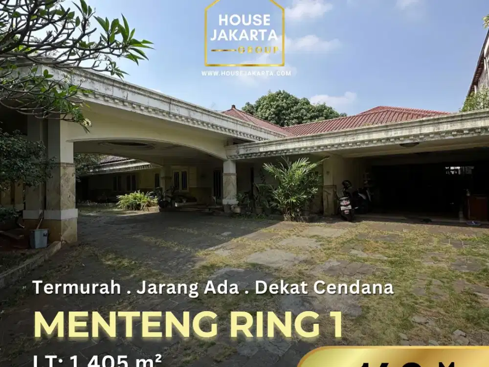RARE LISTING! DIJUAL RUMAH 2 LANTAI MENTENG RING 1 . NEAR CENDANA