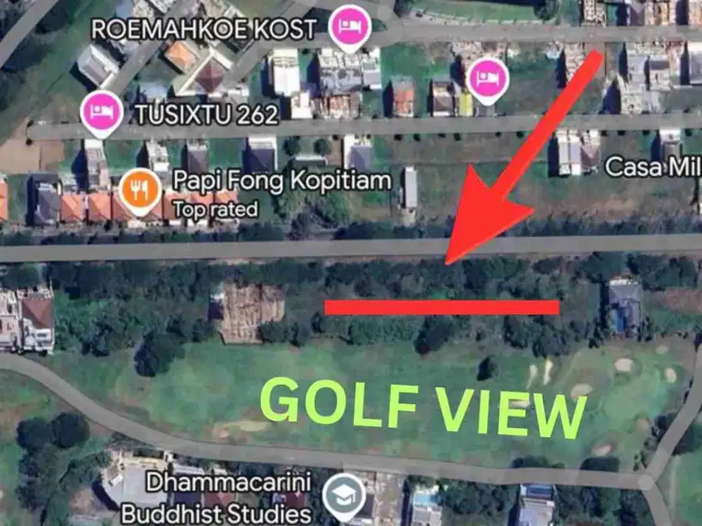 DISEWAKAN LAHAN KOMERSIAL AREA CITRALAND GOLF VIEW! ROW JALAN 30METER DEKAT KAMPUS CIPUTRA