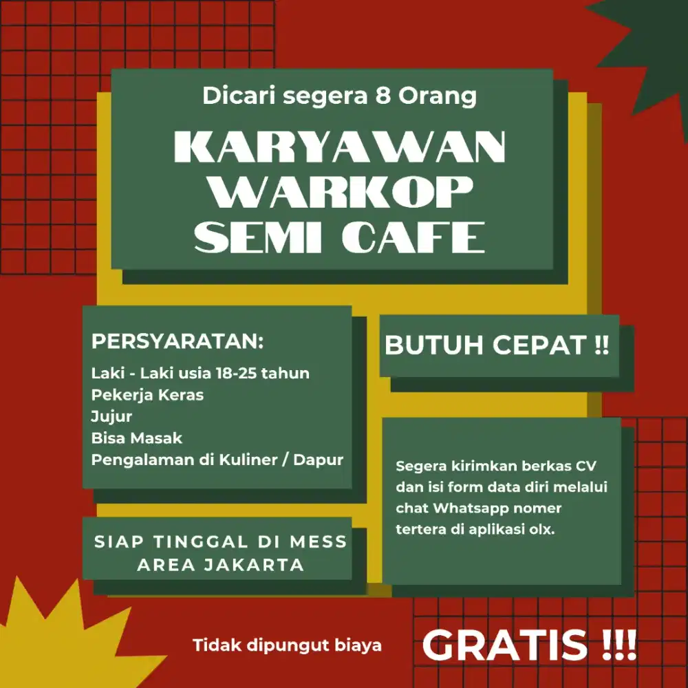 Karyawan warkop