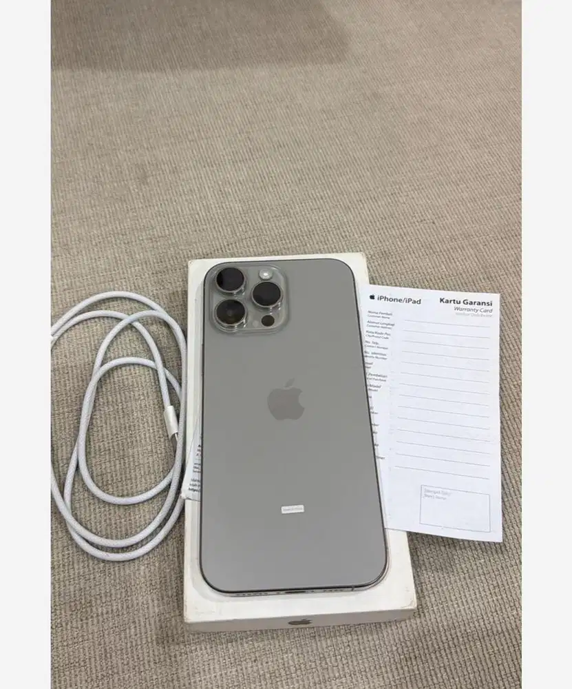 Iphone 16 Pro Max 512Gb natural titanium iBox 3bulan pakai