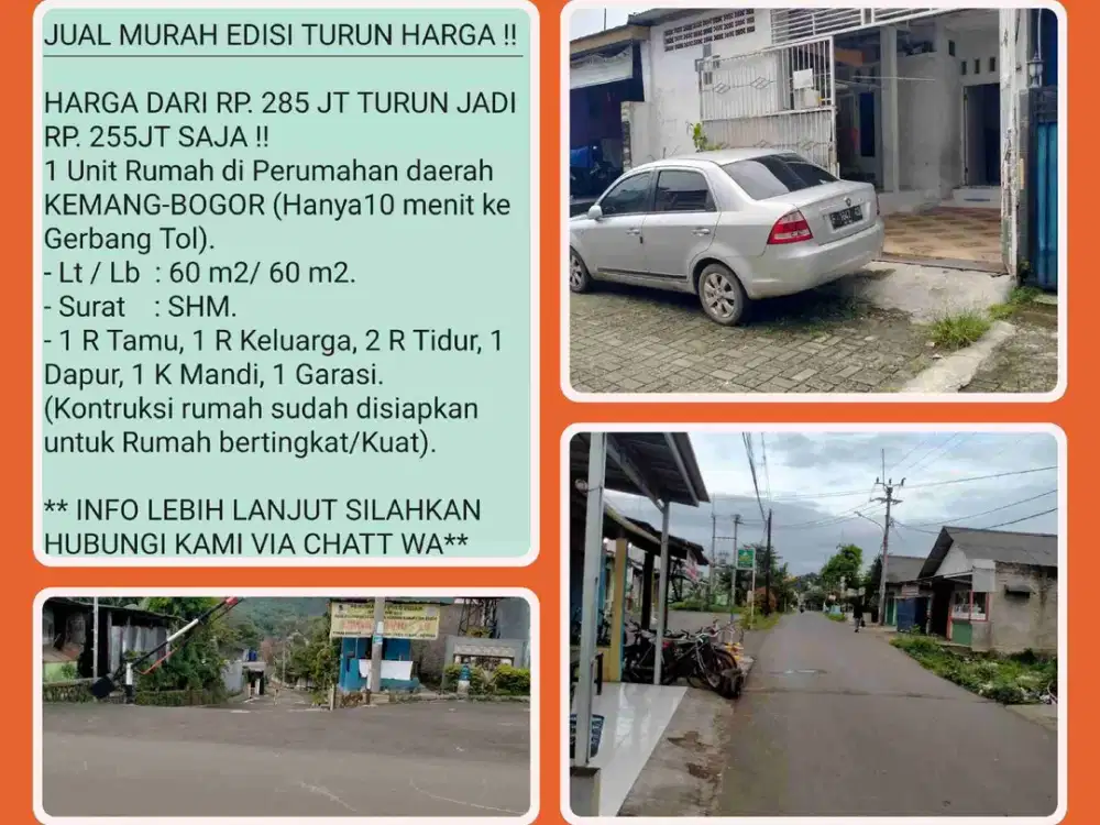 Butuh Rumah Nyaman? Ini Dijual Murah Karena Pemilik Pindah. Lokasi Kemang Bogor 011.