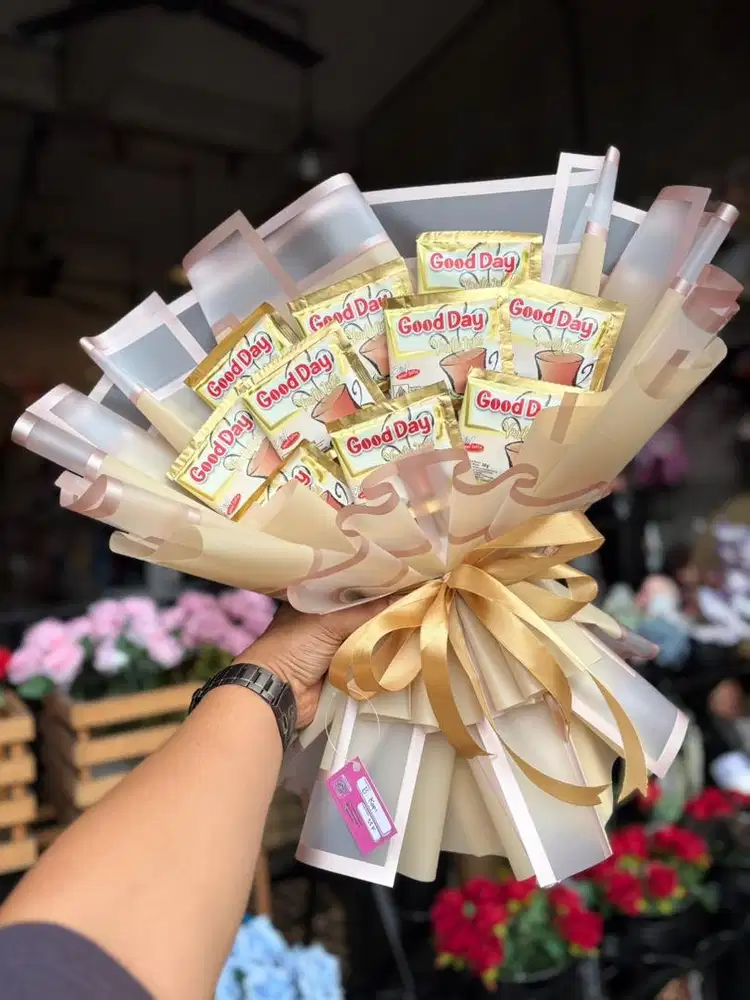 Bouquet Buket Bucket Snack Kopi Kado Hadiah Ultah Wisuda Anniversary