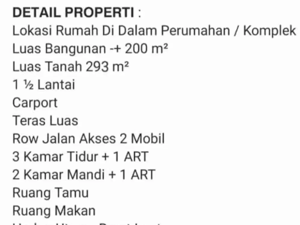 Rumah Huk Bagus Semi Furnished siap pakai si sunter permai jaya.