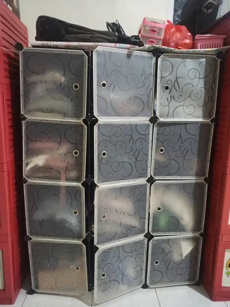 Lemari portable bongkar pasang