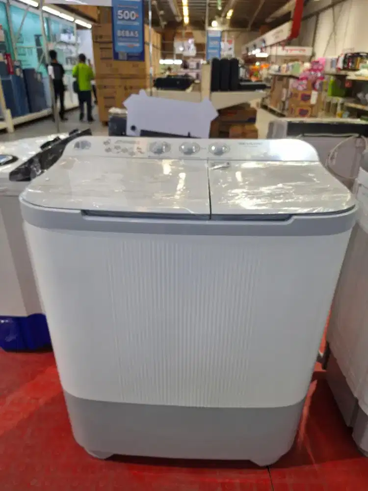 PROMO CREDIT MESIN CUCI SHARP 2 TABUNG BUNGA 0%