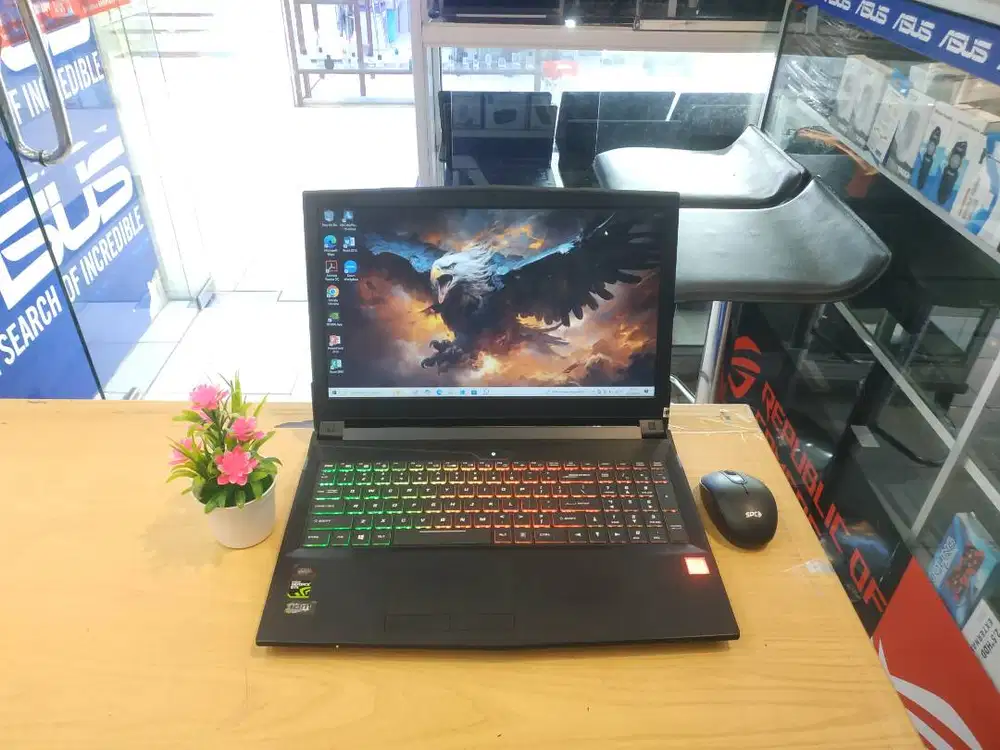 jual laptop untuk ngegame aftershock nh850hj1 intel core i7