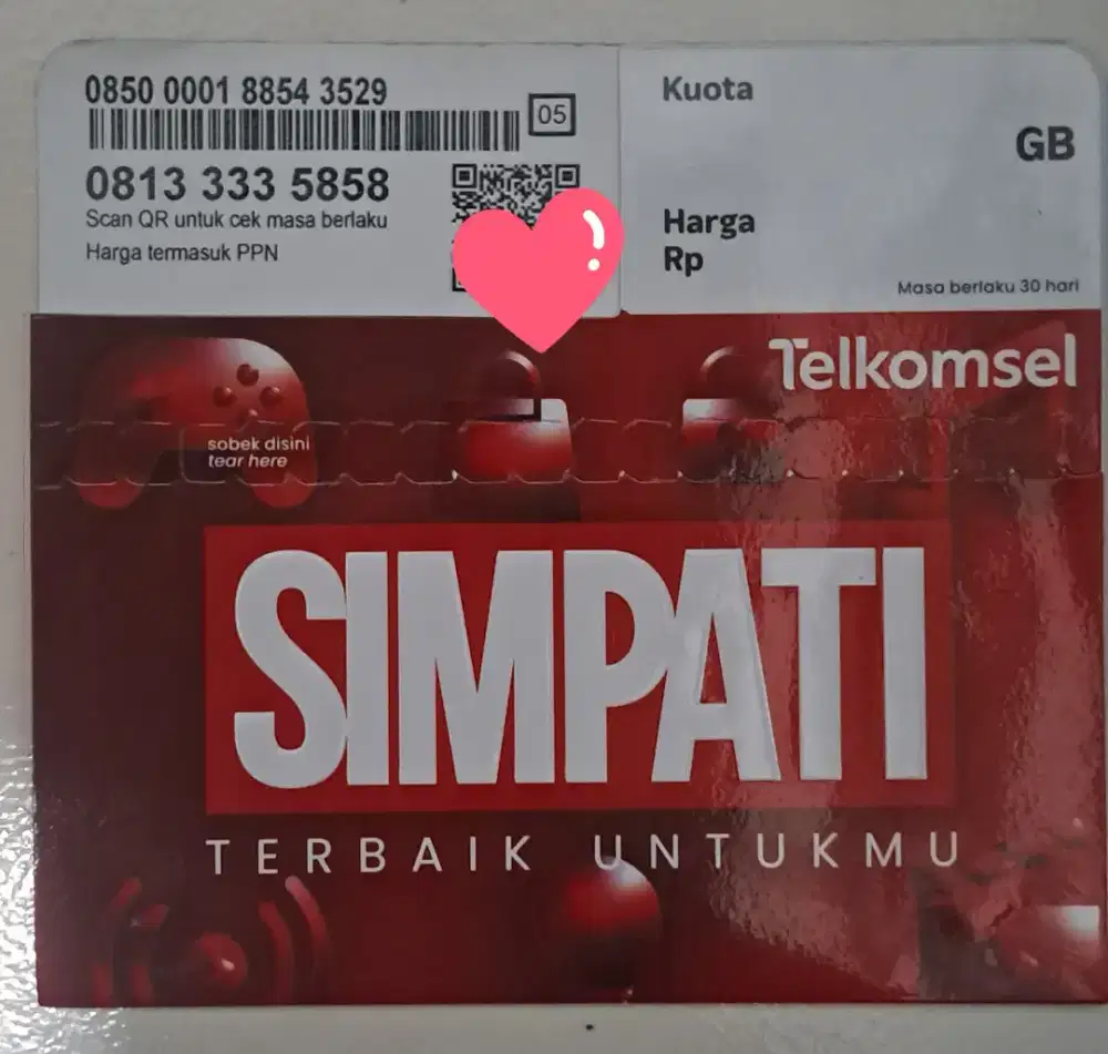 Telkomsel simpati 5858