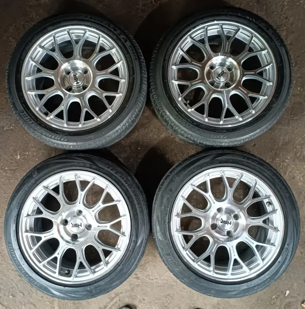 Velg R16 pcd 4x100 hsr bening  cck brio agya ayla mobilio freed yaris