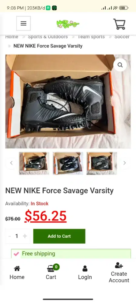 sepatu nike forice savege ukuran40