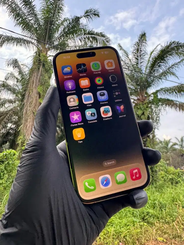 IPHONE 14 PRO 256GB, GOLD - ALL OPERATOR - INTER (LENGKAP)