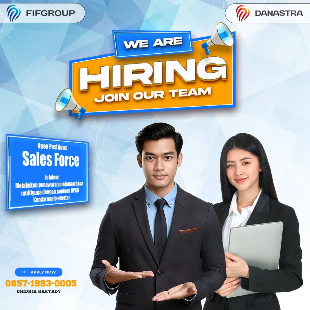 DIBUTUHKAN SEGERA MARKETING DANA TUNAI