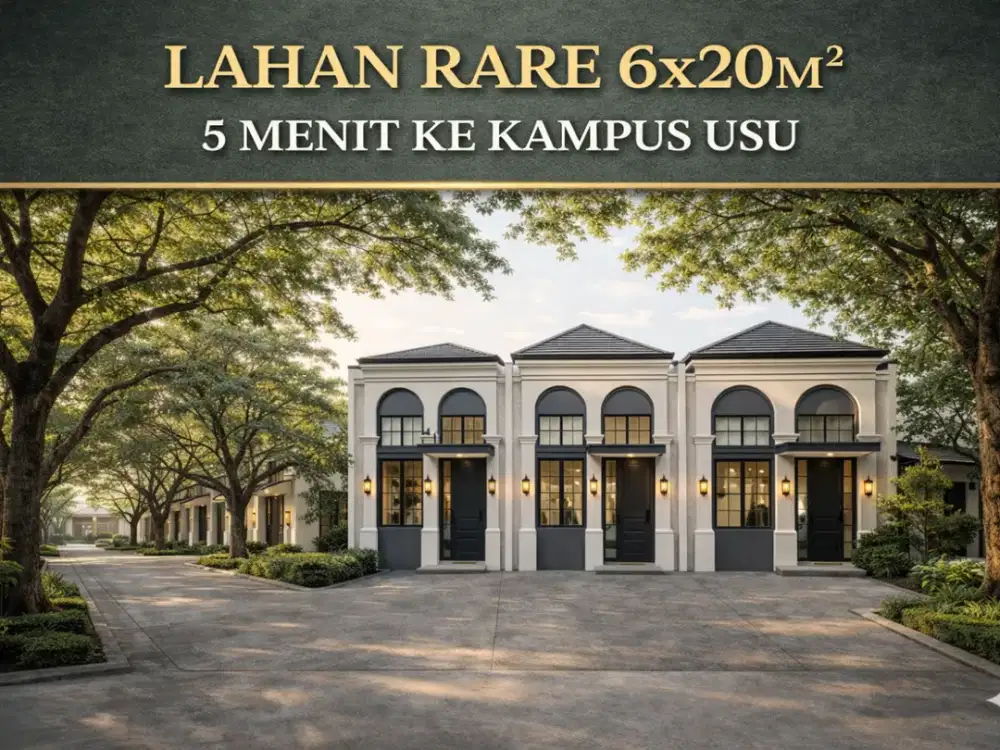 INVESTASI PALING DICARI DI PADANG BULAN | Dekat Kampus USU & FK Methodist | 6X20M2 3KTIDUR