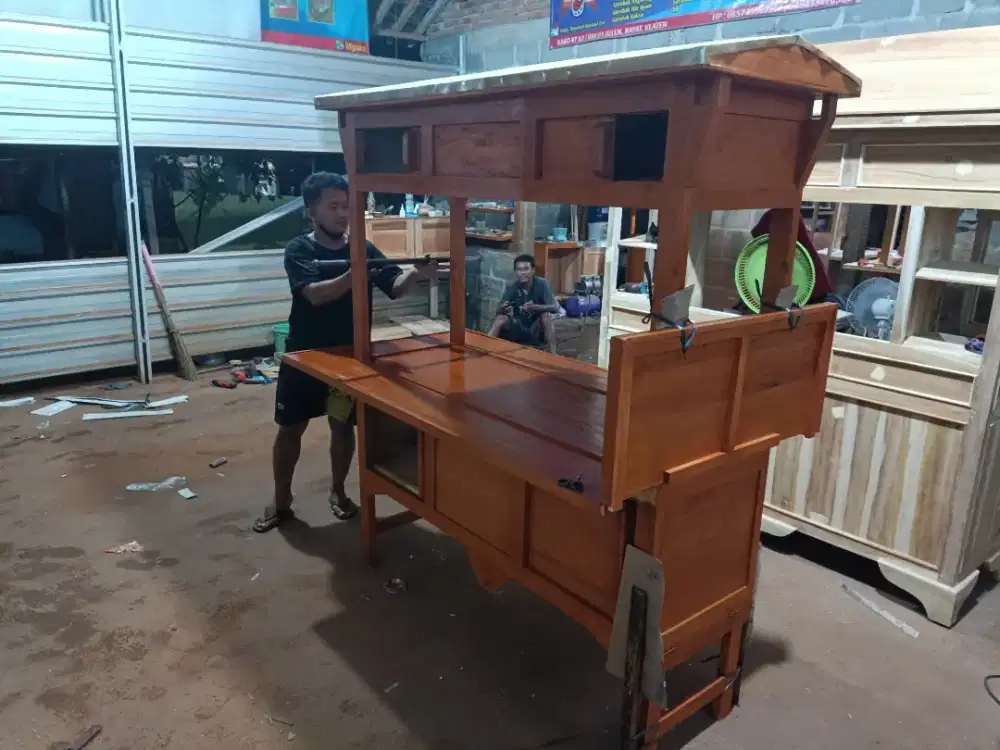 Gerobak Angkringan Bakso Mie Ayam PeceL Bubur Sate Martabak Ronde dlL