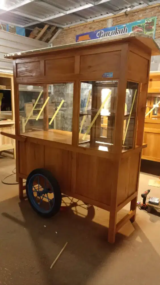 Gerobak Angkringan Bakso Mie Ayam PeceL Bubur Sate Martabak Ronde dlL