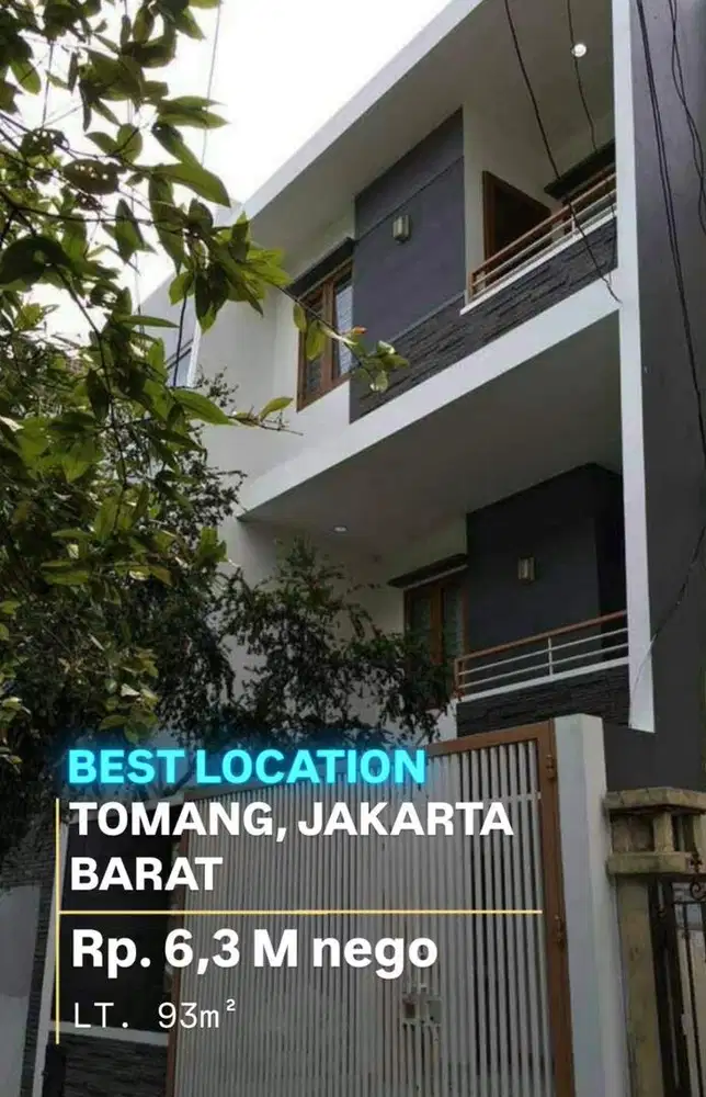 DIJUAL RUMAH 4 LANTAI - TOMANG, JAKARTA BARAT