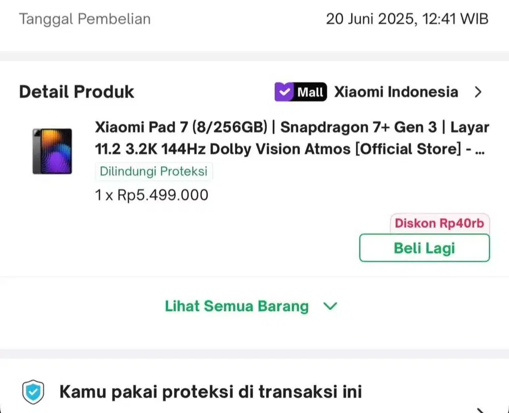 Xiaomi pad 7 (8/256 GB)