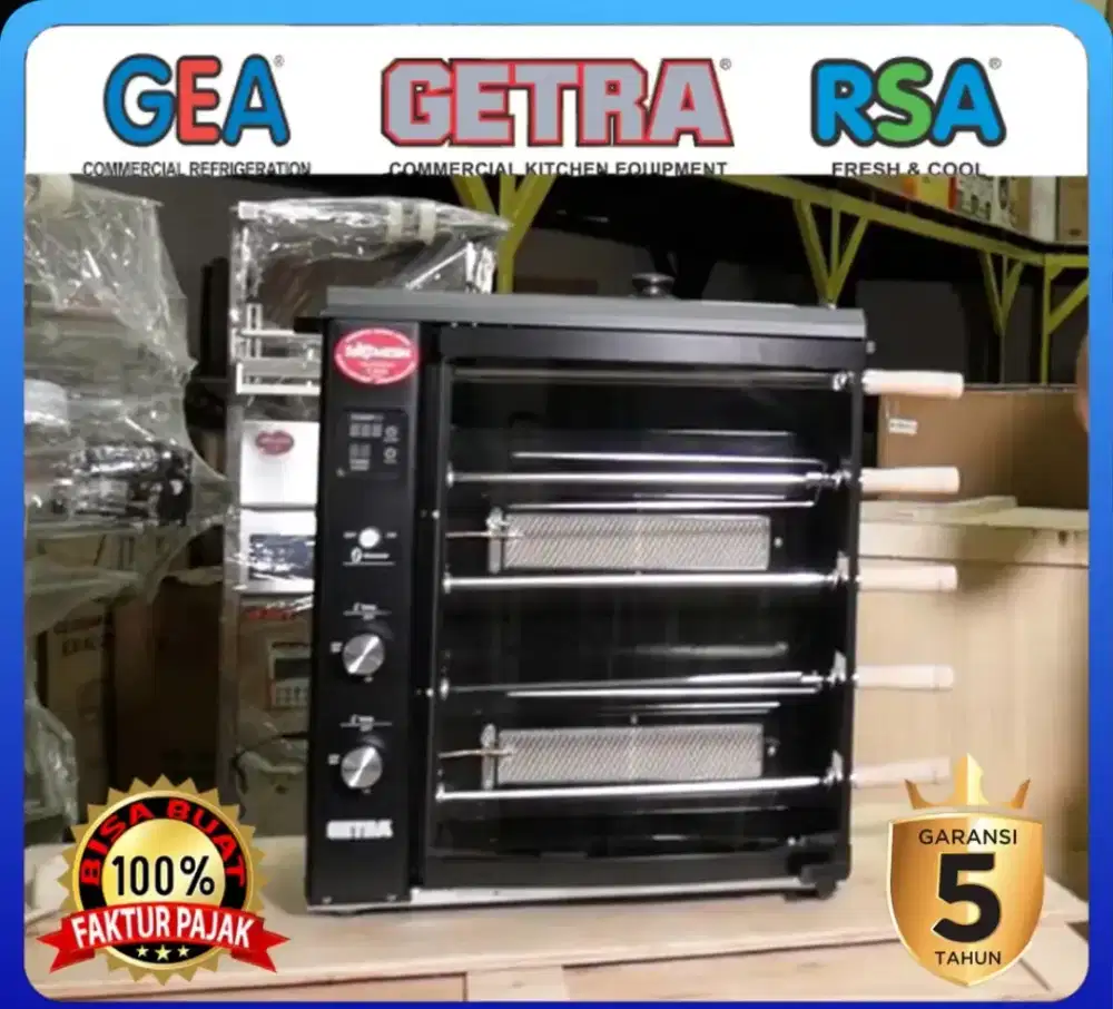 GETRA BG05 Mesin Panggang Ayam Sistem Putar Gas Rotisseries