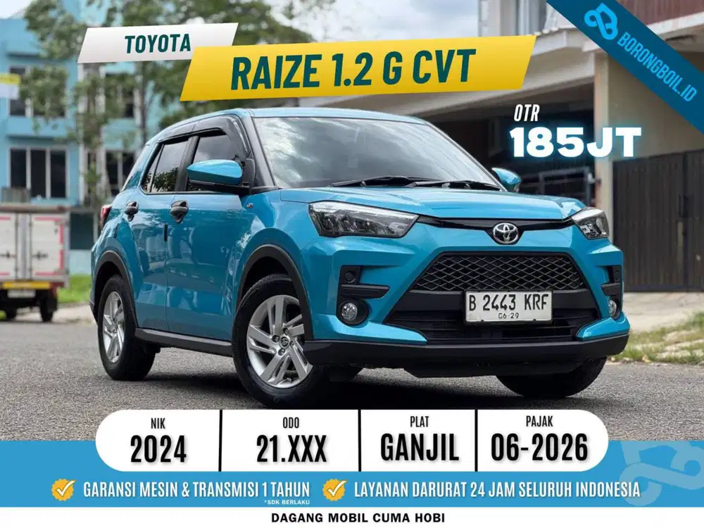 Toyota Raize 1.2 G CVT 2024 Biru Metalik