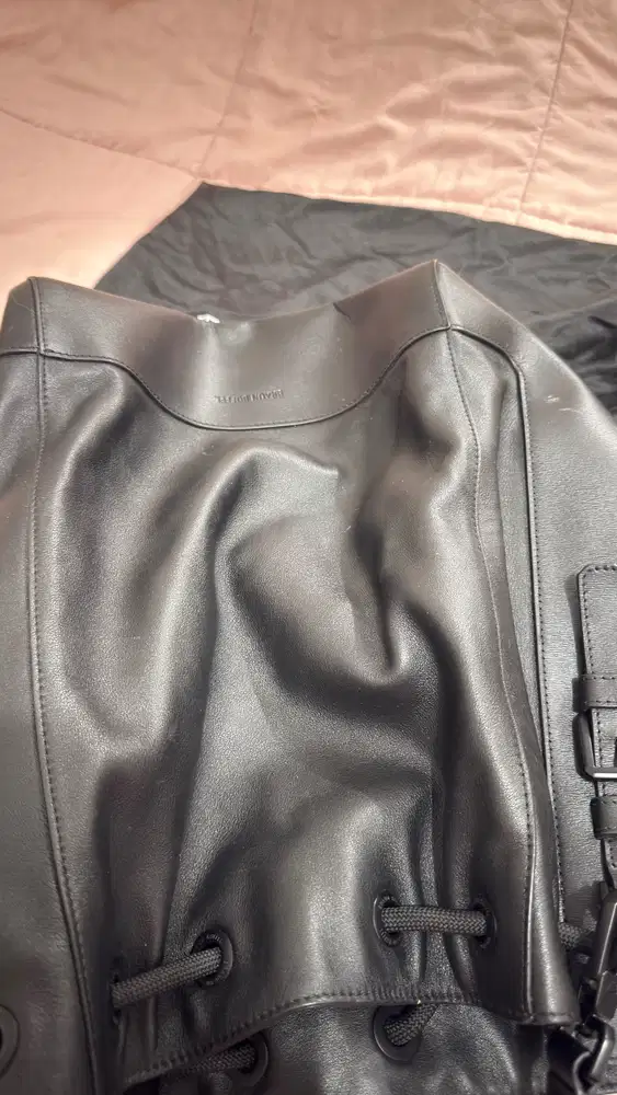 BRAUN BUFFEL LEROY LEATHER BACKPACK